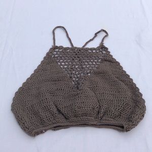 Crotchet Halter Bralette Top
